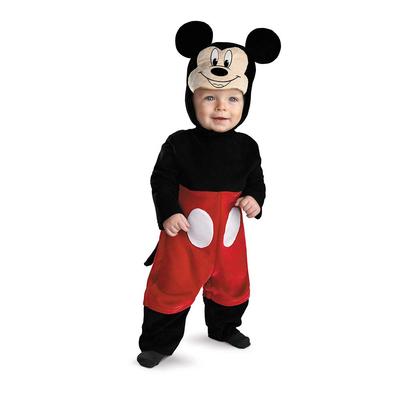 Маскировка Disney Косплей Хэллоуин Официальный Микки Маус Делюкс Малыш 70-80 см Черный 44960W
