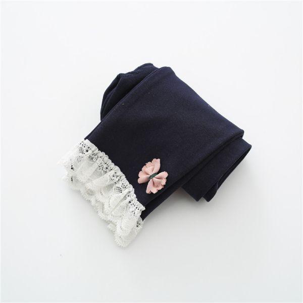 Детские брюки для маленьких девочек, милые длинные брюки, детские эластичные брюки