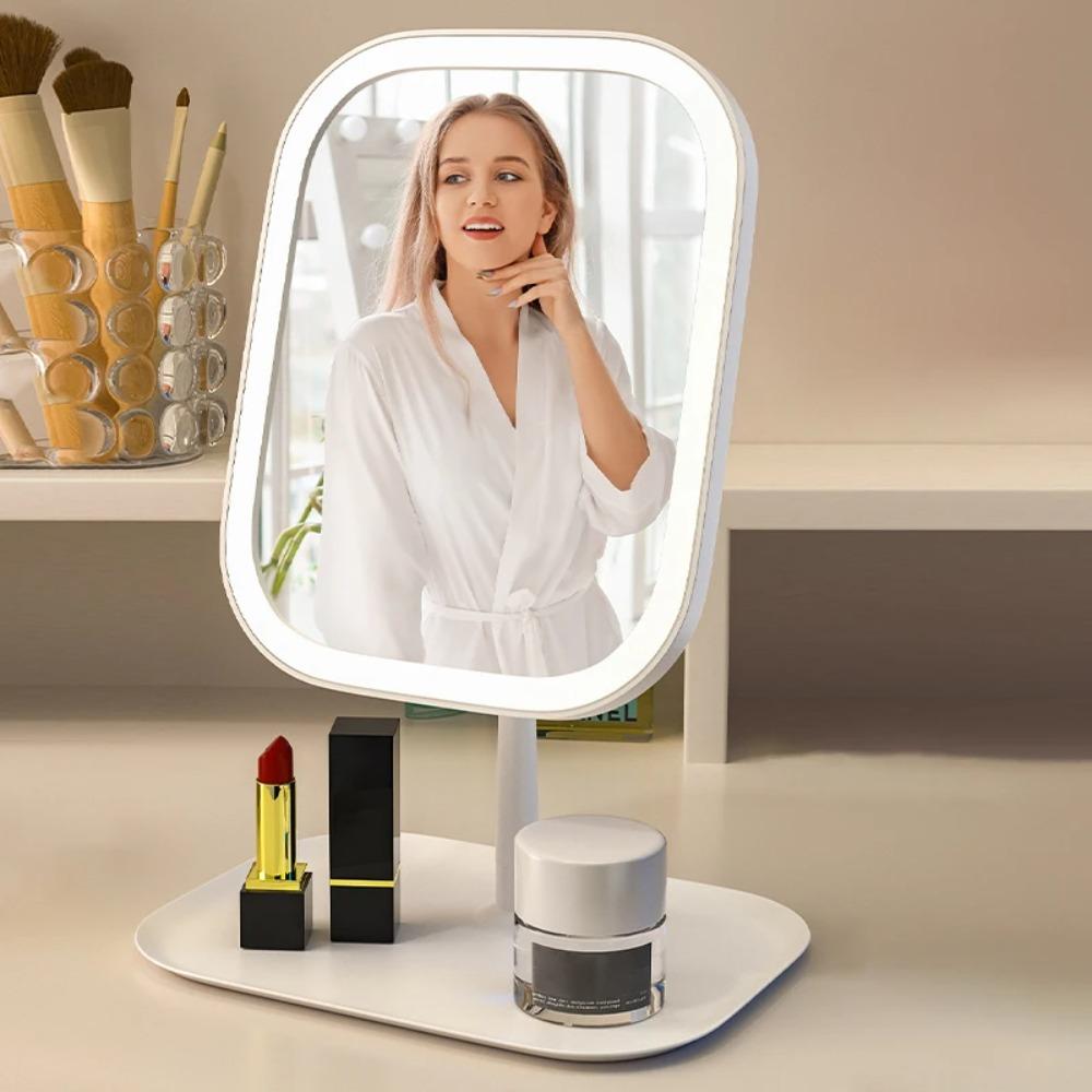 Light Up Your Beauty LED Cosmetic Mirror with Dimmable Smart HD Table Mirrors  Girl Birthday Gift