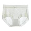 Women's Panties Seamless Anti-bacterial Crotch Mid Waist Plus Size Sheer Mesh Women's Underwear Girly Briefs Thin