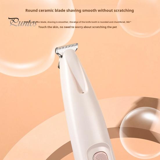 Триммер для домашних животных со светодиодной подсветкой, аккумуляторная машинка для стрижки домашних животных, тихий триммер для кошачьих лап, бритва для домашних животных для глаз, ушей, лица, крестца