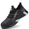 Fashion Fashion Safety Shoes For Men Work Boots Steel Toe Men's Working Boots Anti-Smash Breathable Sneakers Male Safety Boots Man Shoes