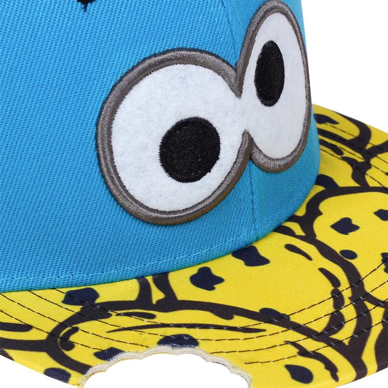 Бейсболка с изображением больших глаз и печенья, синяя кепка Snapback для взрослых, для путешествий на открытом воздухе, регулируемые солнцезащитные шляпы, спортивная кепка дальнобойщика