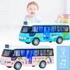 Vibrant Plastic Inertia Bus Toy With Flashing Lights And Music For Boys And Girls
