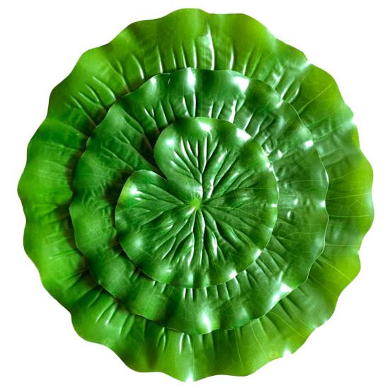 Поделки из листьев Энергичный Невыцветающий Имитация Листа Лотоса Тонкая Работа Реалистичный Сделай Сам Моющийся