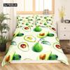 Комплект постельного белья с изображением авокадо для детей Комплект постельного белья Kawaii Милые фрукты Покрывало для одеяла Твин Размер Тропический ботанический мультяшный пододеяльник