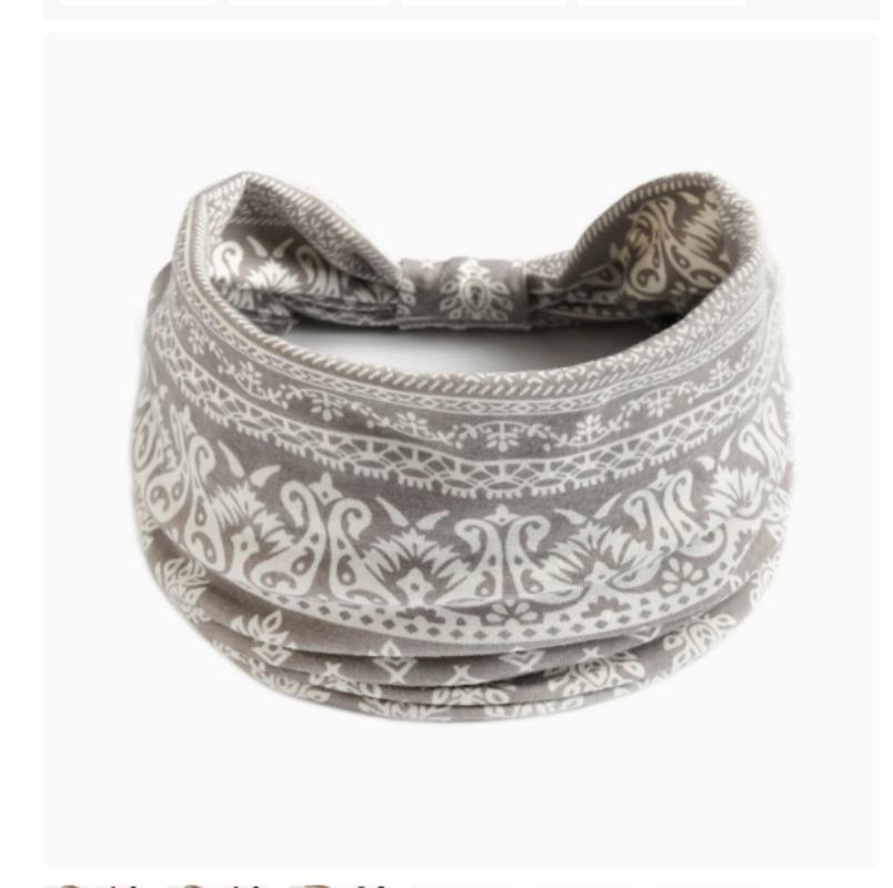 Женская повязка на голову из хлопка с принтом в стиле бохо, спортивная повязка на голову, полосатая повязка на голову, повязка на голову с широкими краями, повязка на голову для йоги, мягкая повязка для волос, комплект головного убора, повязка для волос для женщин и девочек