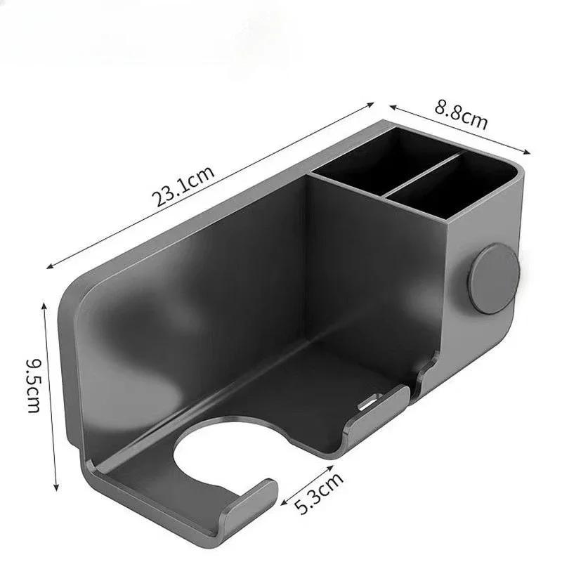 Новый держатель для фена, подставка для выпрямителя волос, полки без гвоздей для настенной комнаты, полка для хранения вещей в ванной комнате, аксессуары для ванной комнаты
