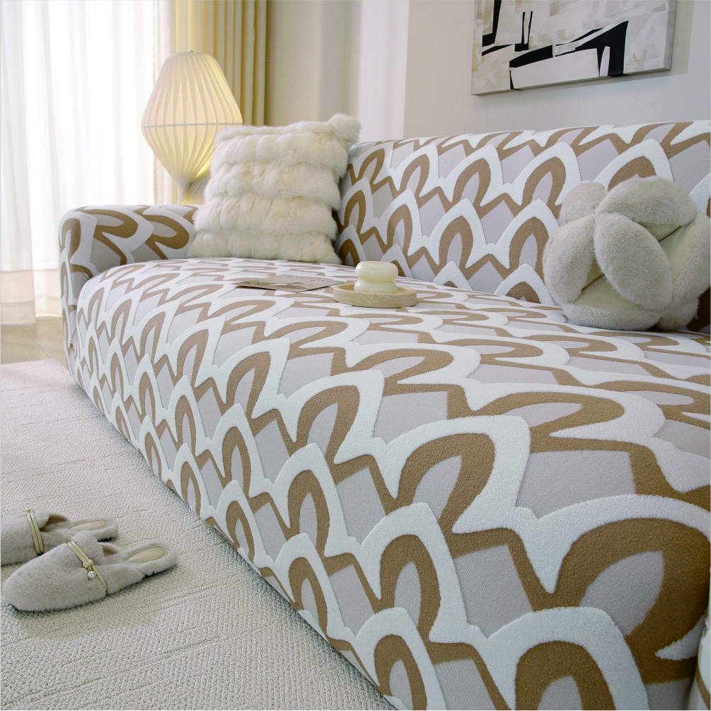 Soft & Comfortable Sofa Cover Fully Covered with Dust-proof Sofa Protective Cover Machine Washable Highly Elastic Pet Friendly