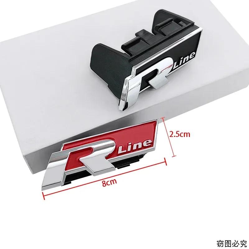 2026 Горячая наклейка ABS Значок на переднюю решетку автомобиля для Volkswagen Golf R Rline Tiguan Touareg Polo GTI CC Passat R36 Scirocco Au