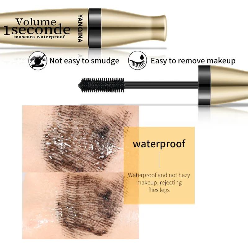 4D Fiber Mascara Длинные черные ресницы для наращивания ресниц Водостойкий макияж для глаз Наращивание ресниц 4D Silk Fiber Lash Mascara Rimel