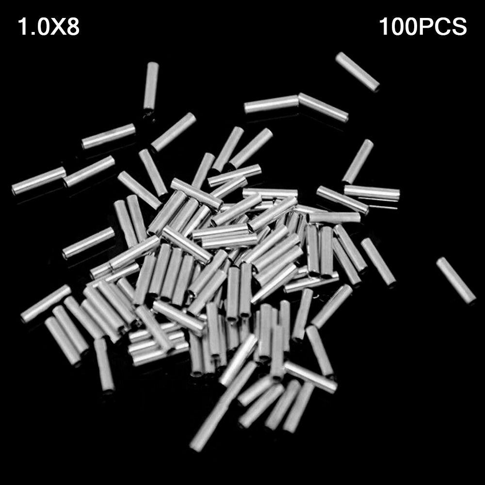 Oval Line Crimping Sleeves Wire Crimp Connector Single Copper Tube Hot Fishing Wire Tube