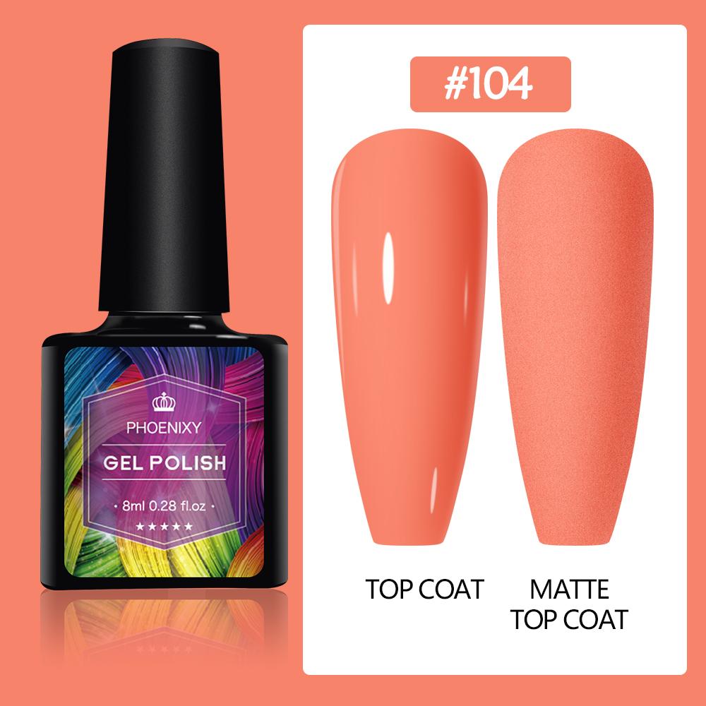 PHOENIXY 8 мл гель-лак для ногтей, полуперманентный гель, блестящий гель, отмачиваемый блестящий стартовый набор, маникюрный набор для маникюрного салона