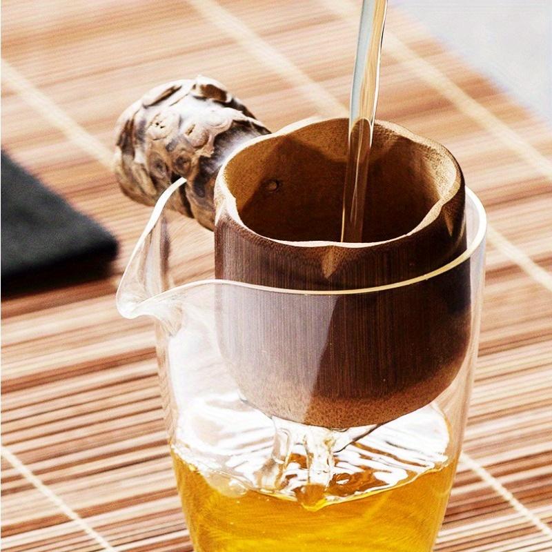 1PC Bamboo Tea Strainer Infuser Filter Infusor Tea Tools Sieve for Tea Brewing Drinkware Accessories Colander Gadgets