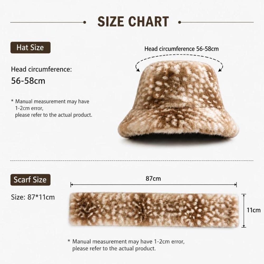 Warm Fisherman Hat Deer Patterned Plush Hat Fashion Winter Hat Autumn Winter
