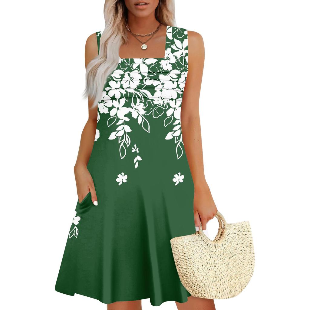 Женские летние повседневные лепестковые узкие полосатые плиссированные однотонные платья