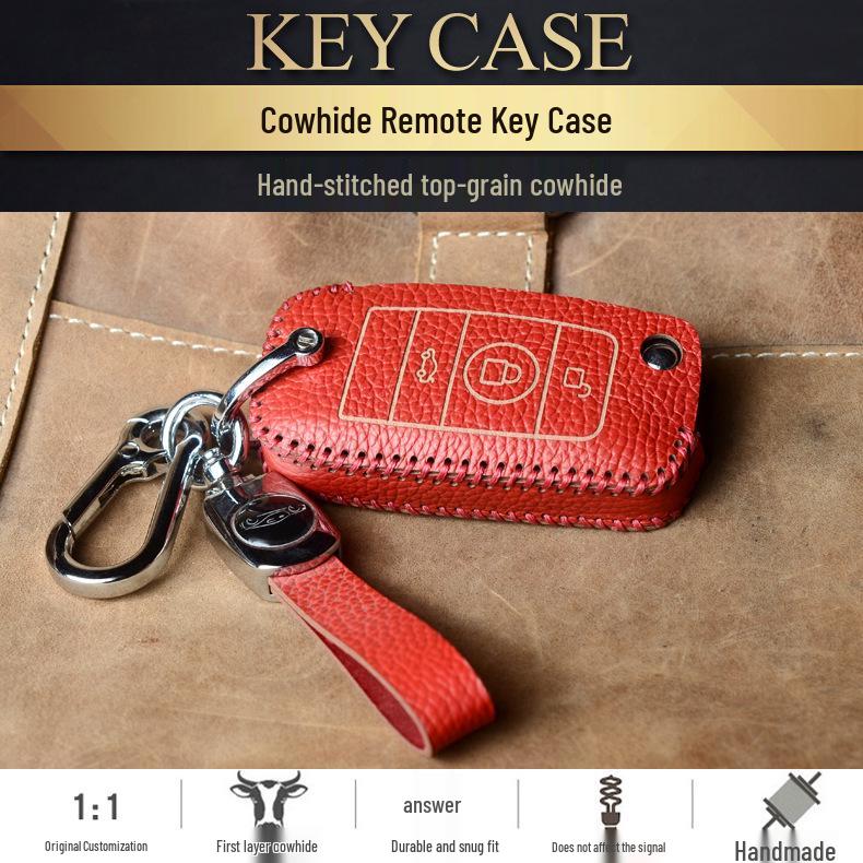 Rolls-Royce Style Cowhide Key Bag for Remote Control Modification