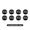 For Jeep Car Door Lock Keyhole Protective Cover Anti-blocking Stickers Cherokee Wrangler JK Gladiator Compass Renegade Patriot AKP1