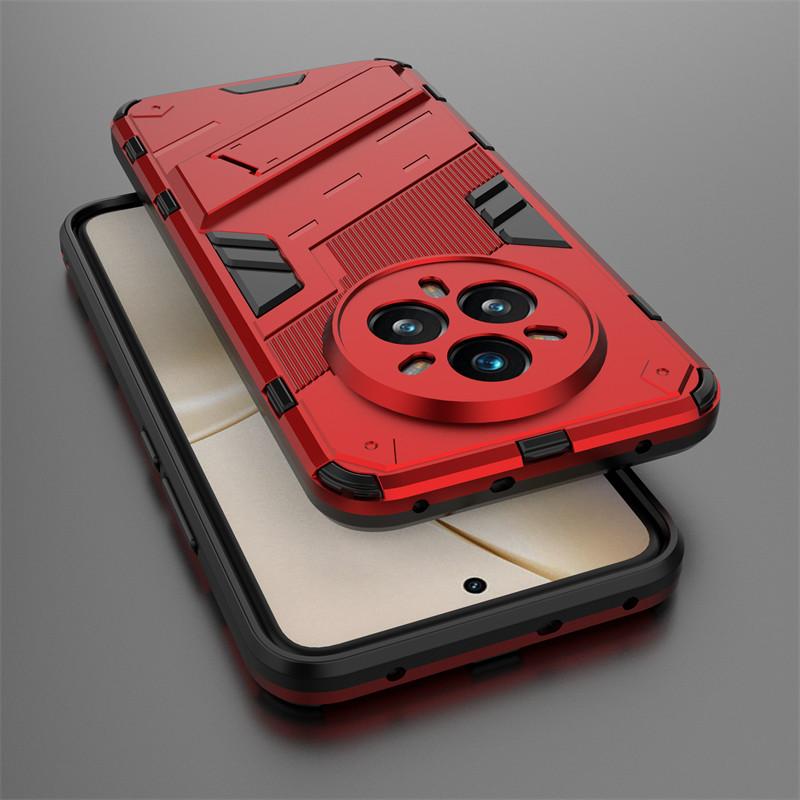 Для Realme 14 Pro Чехол Realme 14 Pro 5G Чехол Ударопрочный TPU Armor PC Силиконовый держатель подставки Защитный задний чехол Realme 14 Pro