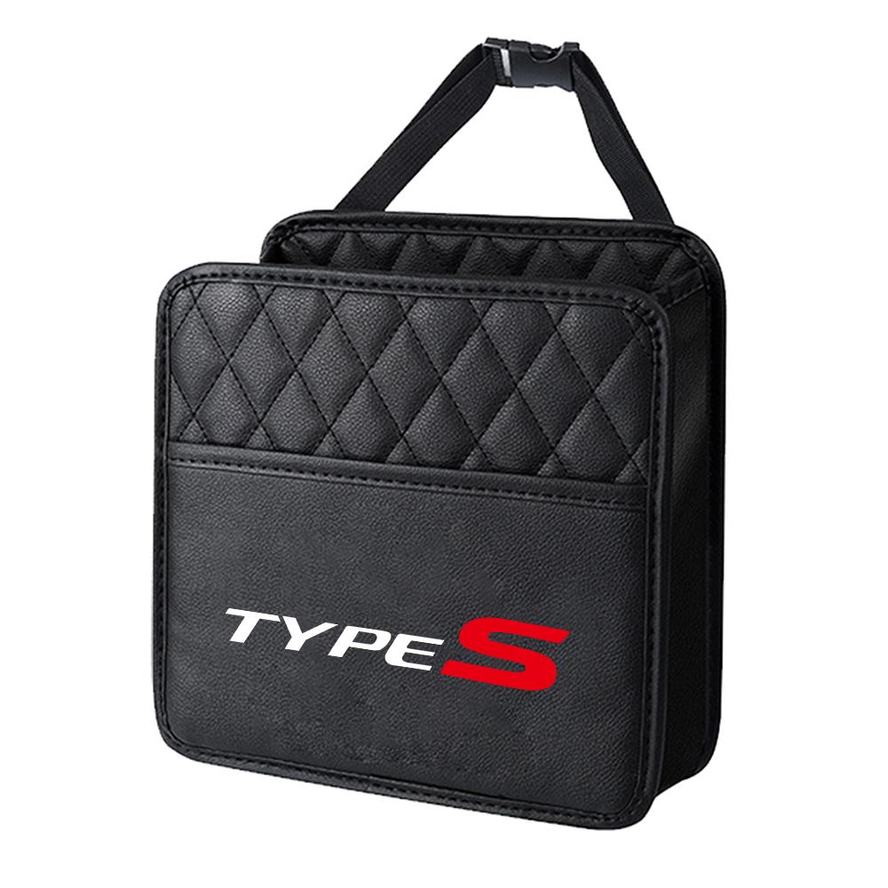 Car Leather Storage Bag Seat Backrest Organizer Box Accessories For Honda CIVIC Insight Accord Hornet Type R Type S Mugen Legend RF6