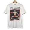 Винтажная футболка Ted Nugent Lick 'Em Tour 1988 года Однострочный шов Сделано в Англии Редкая