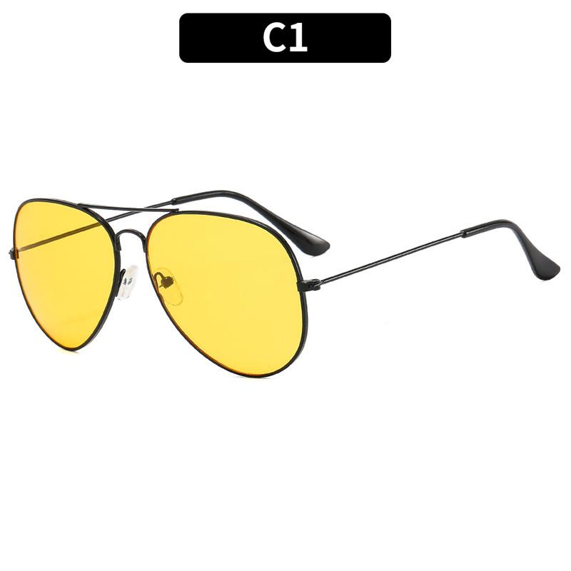 Новинка 2024 года, авиационные солнцезащитные очки с двойным мостиком для женщин и мужчин, авиационные сплавные оправы, солнцезащитные очки с градиентными линзами для женщин и мужчин