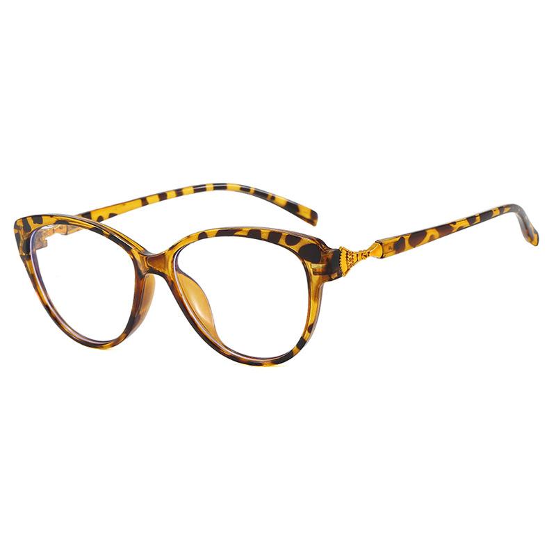 Cat's eye simple flat mirror anti-blue light European and American ultra-light can be matched with myopia glasses frame retro glasses frame concave