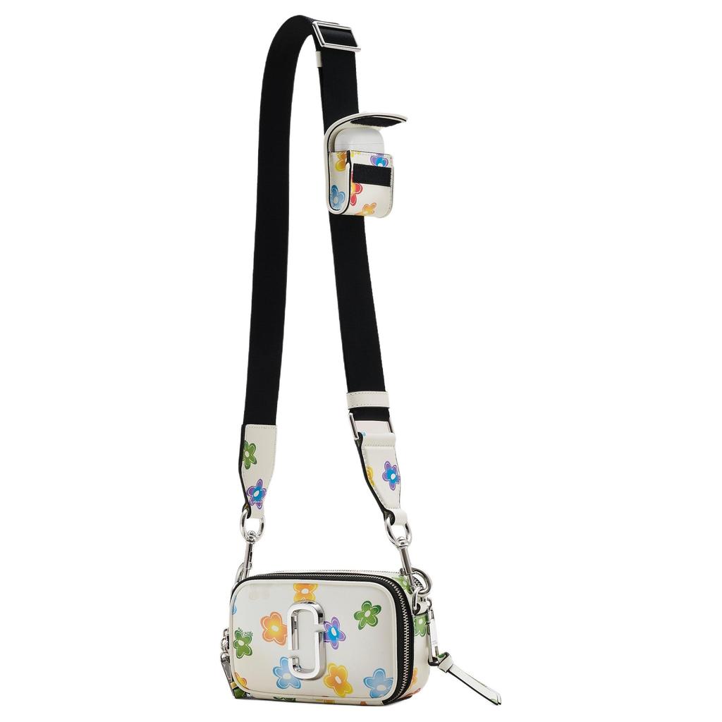 Marc Jacobs Snapshot Wild Daisy Pattern Print Leather Crossbody Bag Women bags White 2P5HCR009H02-101
