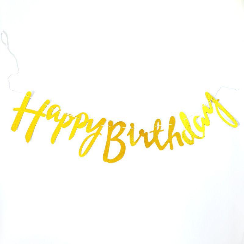 Привлекательный баннер «С Днем рождения», идеально подходящий для запоминающихся украшений для вечеринки