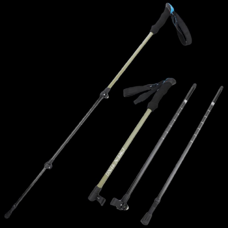 WEZHO 3-Section Carbon Fiber Trekking Pole