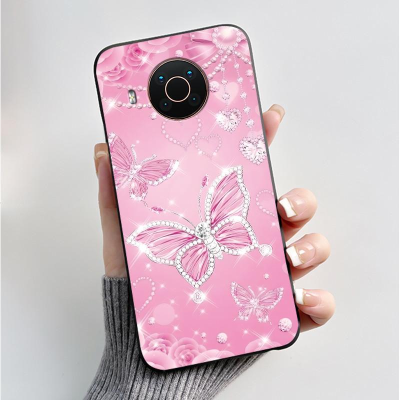 Печатный чехол для телефона Nokia X20/Nokia X10/Nokia X100/Nokia XR20 Capa Мягкий силиконовый черный корпус Чехол Милый Цветочный Мультяшный Корпус