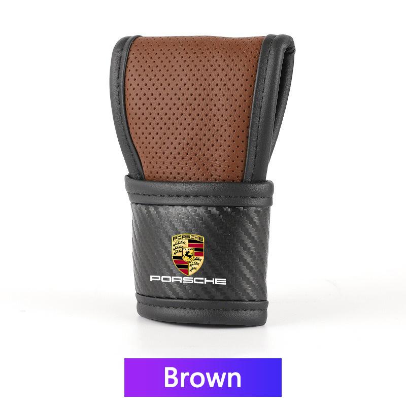 Высококачественные чехлы на ручку переключения передач для салона автомобиля, нескользящие чехлы на рычаг переключения передач для Porsche 911 Cayenne Cayman Panamera Macan Taycan Boxster