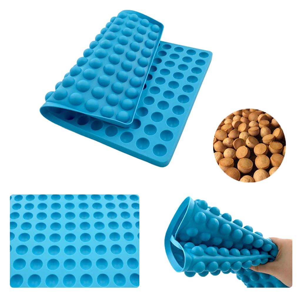 140-гнездная круглая силиконовая форма для шоколадных капель, полусферические формы для жевательных конфет, лакомств для домашних животных, формы для выпечки