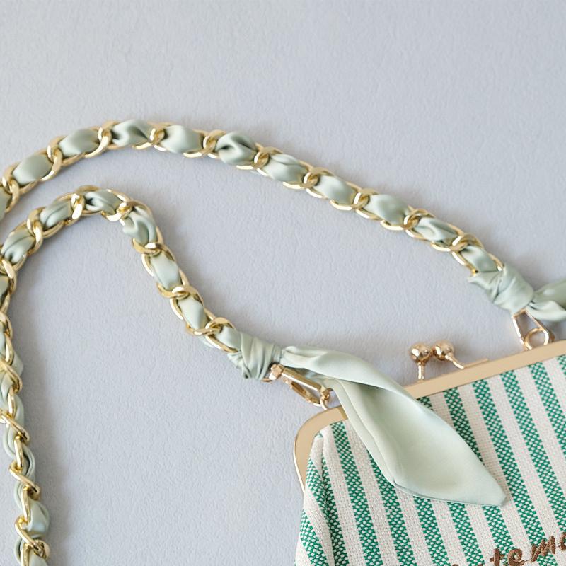 Новая Мода Весна Женская Сумка Аксессуар Цепочки Съемный Длинный Кросс-Боди Однотонный Милый Шелковый Ремешок Женский Роскошный Цепочный Ремень Ручки для Сумки