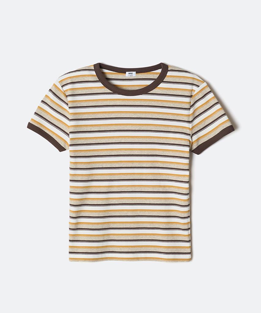 Seupao Футболка с коротким рукавом в мультиполоску_Sprsg24G01