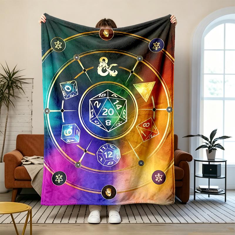 DungeonsDragons Soft and comfortable flannel Suitable for sofas living rooms outdoor camping travel and also makes a great anniversary gift