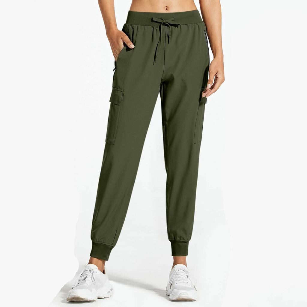 Женская однотонная рабочая одежда для медленного бега, быстросохнущие брюки для пешего туризма, спортивные повседневные брюки