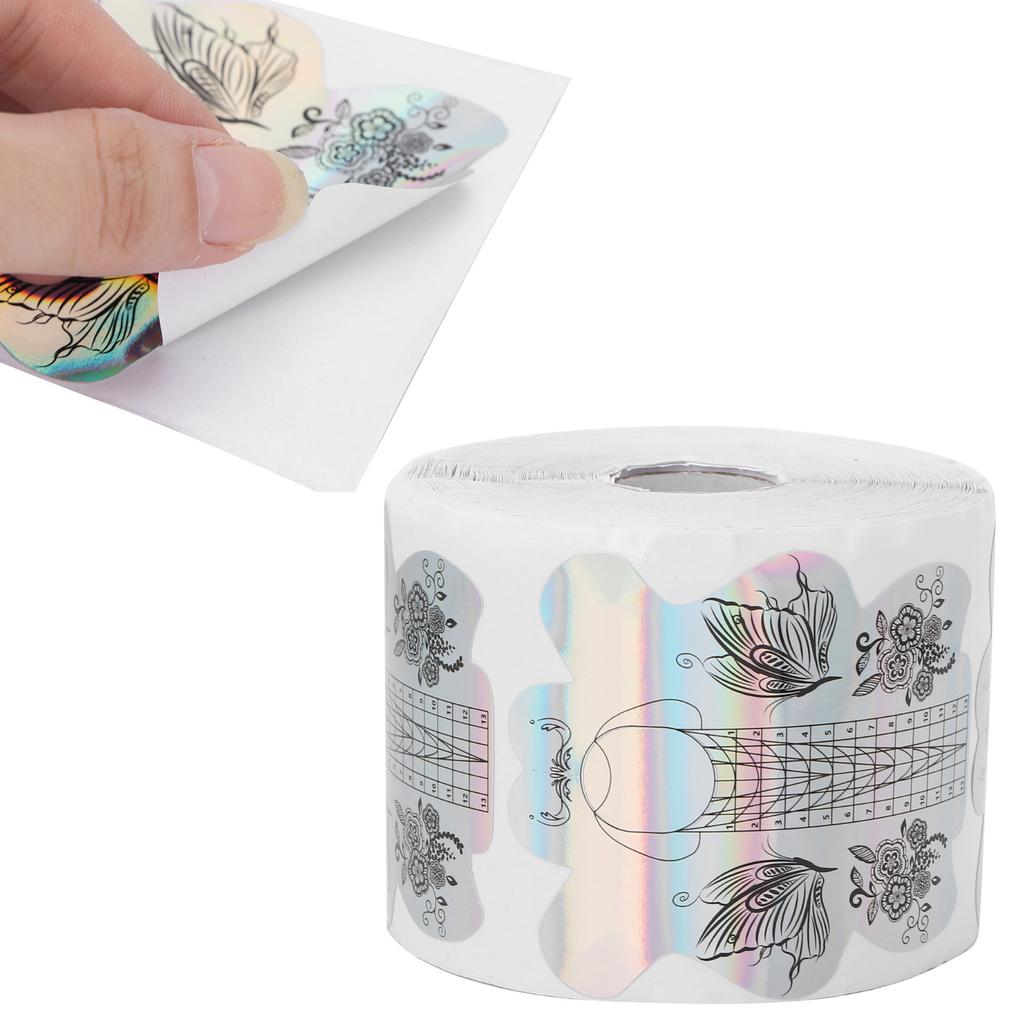 300pcs Nail Gel Forms Thicken Self Adhesive Nail Art Extension Sticker for Women