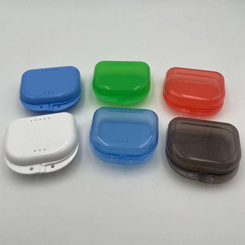 Portable Denture Box Container Mouth Guard Box Oral Hygiene Dental Retainer Storage Case New