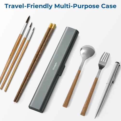 Oralphi Aluminum Toothbrush Travel Case, Portable Travel Toothbrush Holder, Durable Manual Toothbrush Box Container for Travel, Bathroom, Camping, and