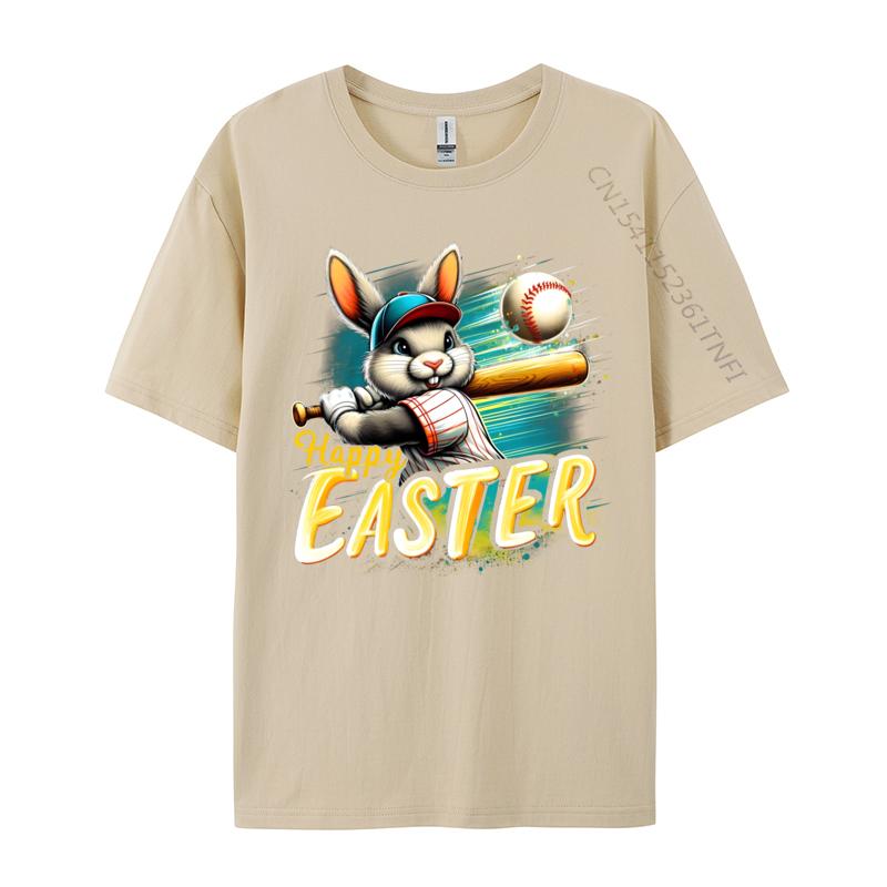 Unisex Tshirts Funny Bunny Baseball Unisex Special Leisure Tops Tees Cotton Fabric T Shirt Printed On Normal T Shirt