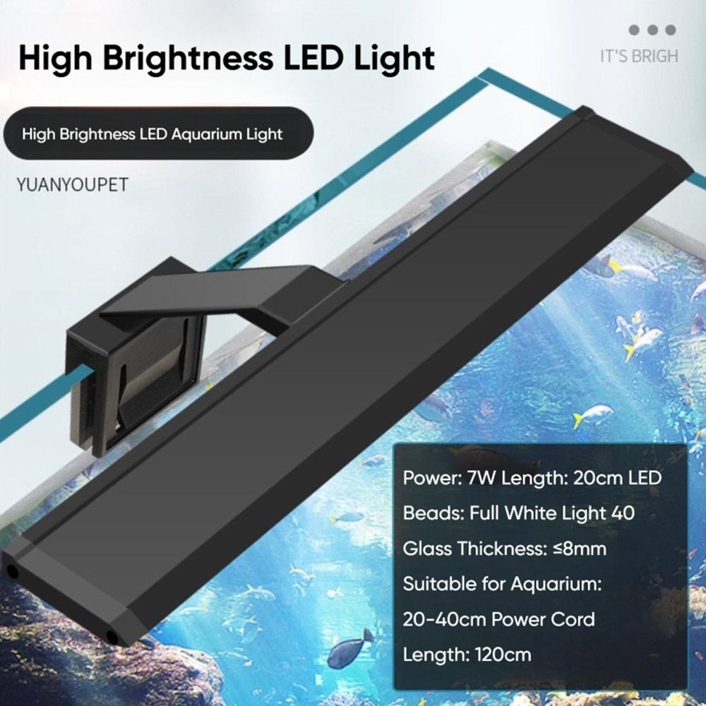 New 5W/7W/9W/12W Fish Tank Light LED Ultra-thin Aquatic Lamp Light Growth Clip Light Fish Tank