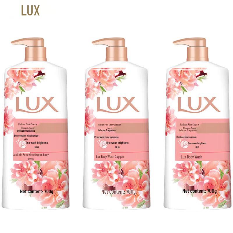 LUX Brightening Pink Cherry Blossom Scent Shower Gel