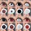 AMARA 2pcs Halloween Colorful Contact Lenses Anime Cosplay Eye Lenses Multicolored Lenses Lenses White Black Red Lenses