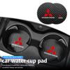 2Pcs Car Coasters Water Cup Holder Pads Anti Slip Accessories For Mitsubishi Outlander Lancer Cross Colt Xpander Mirage Attrage