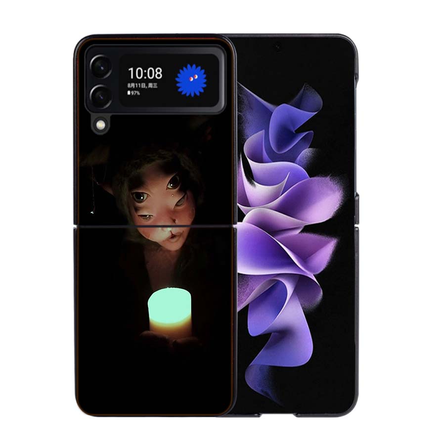 Чехол для телефона Melanie Martinez для Samsung Z Flip 7 6 5G Galaxy Z Flip4 Z Flip5 Z Flip3 Черный Жесткий ПК Чехол Защитный Чехол