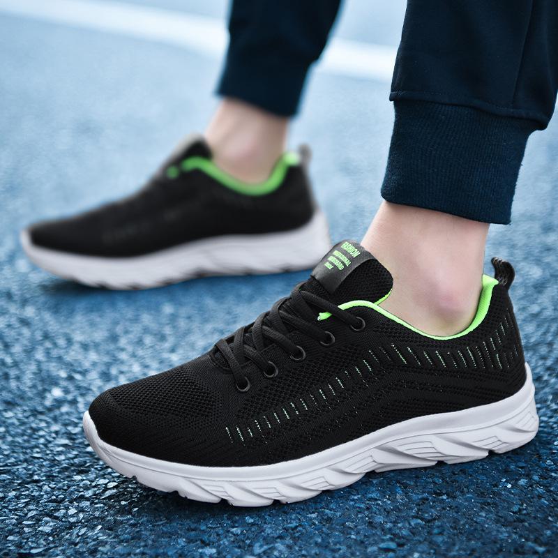 Fashion Sports Men Running Jogging Shoes Casual Sneakers Outdoor Lace Up Breathable Mesh Light Tennis Outdoor Walking Size