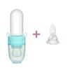 2 In 1 Baby Silicone Nipple Fresh Food  Feeding Bottles Nibbler Learn Feeding Drinking Water Straw Handle Baby Food Feeder Set