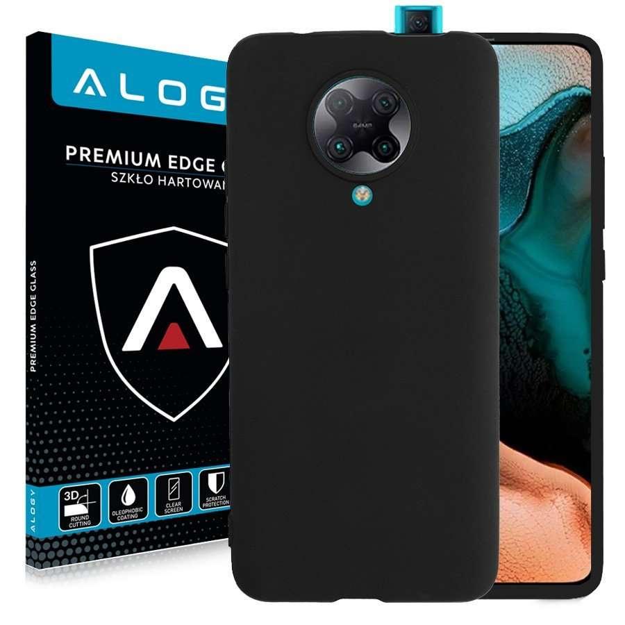 Alogy Slim Case for Xiaomi Redmi K30 Pro Black + Alogy Full Glass