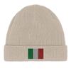 Bonnet Drapeau Italie En Beige